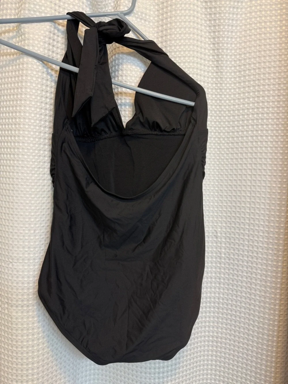 DKNY Black Halter One-Piece Swimsuit - Picture 2 of 4